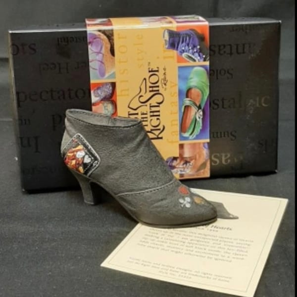 Just The Right Shoe High Button Boot - Miniature Resin Collectible Shoe With Real Buckles & Leather - View #8
