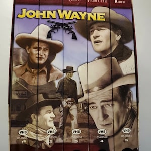 Vintage Collectible John Wayne 5 VHS Box Set