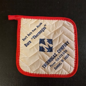 Vintage Thermogas Company Sumner Iowa Advertising Pot Holder