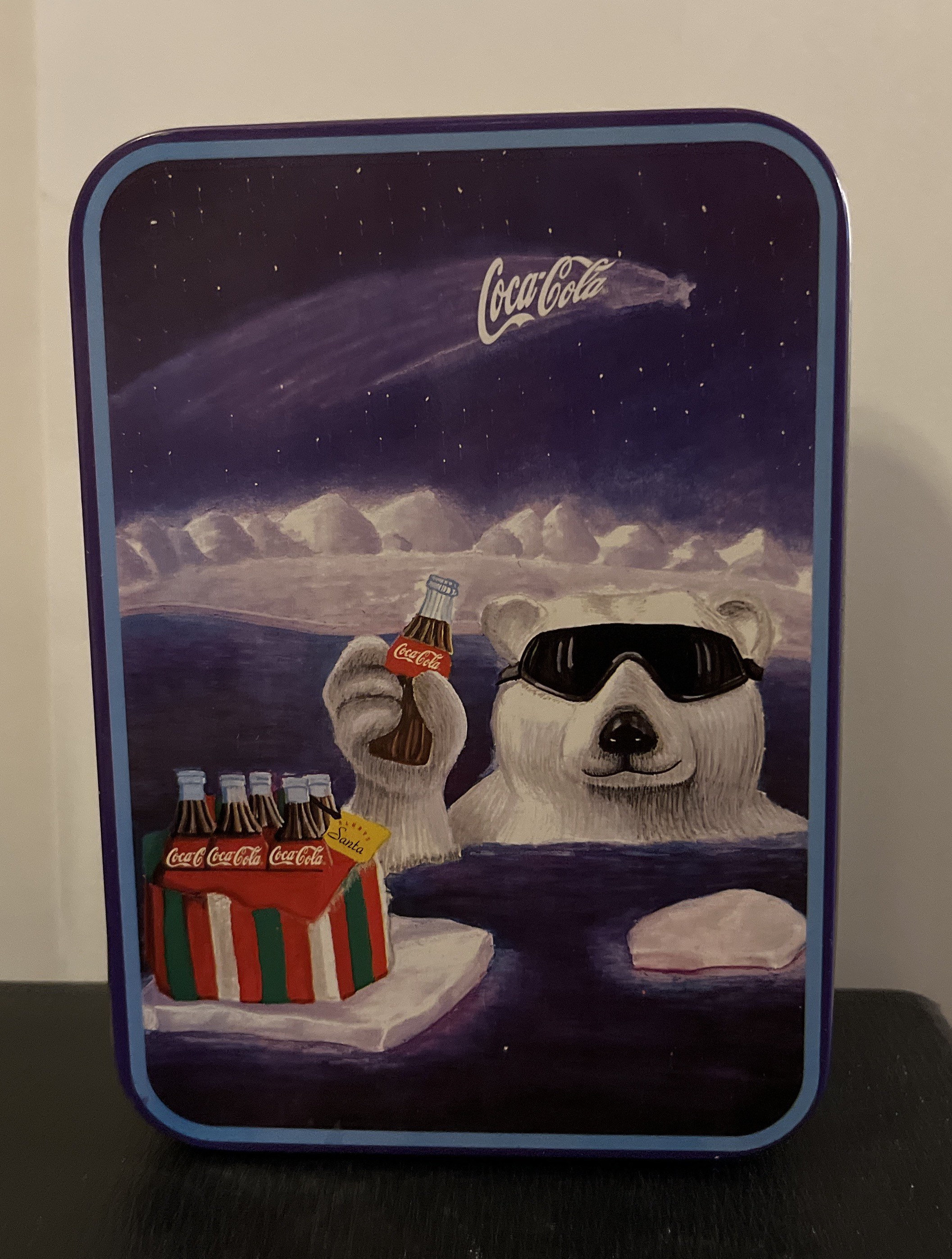 Coca-cola 1996 Nostalgic Coca-cola Polar Bear Metal Tin - Etsy