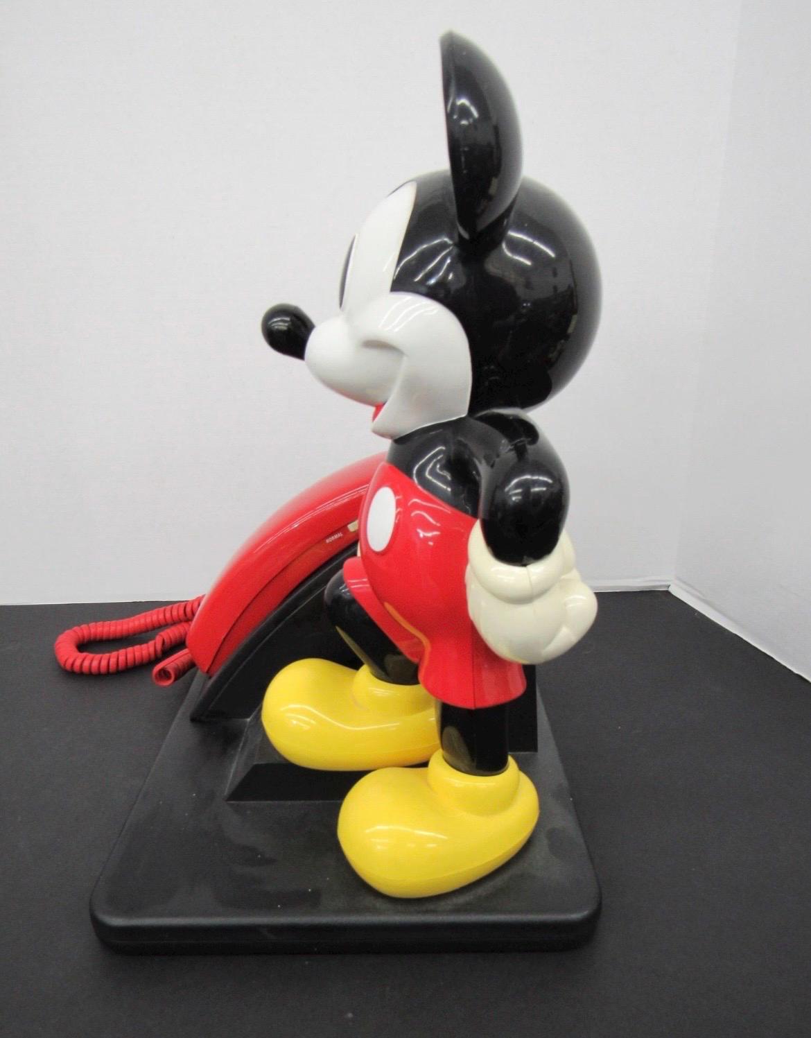 Vintage Classic 1990 AT&T 15” Tall Disney Mickey Mouse Push Button