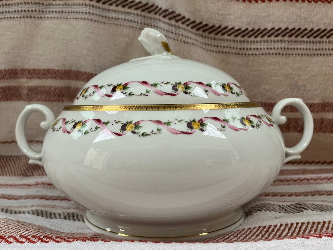 Service à Salade De Fruits Theresia – Seltmann Weiden – Porcelaine Allemagne