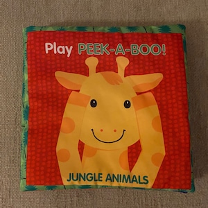 Play Peek-A-Boo Jungle Animals Fabric Book