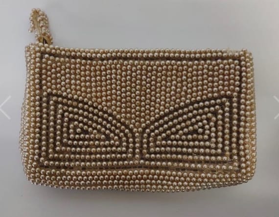 Vintage Collectible 1940-50s Art Deco Clutch Faux… - image 1