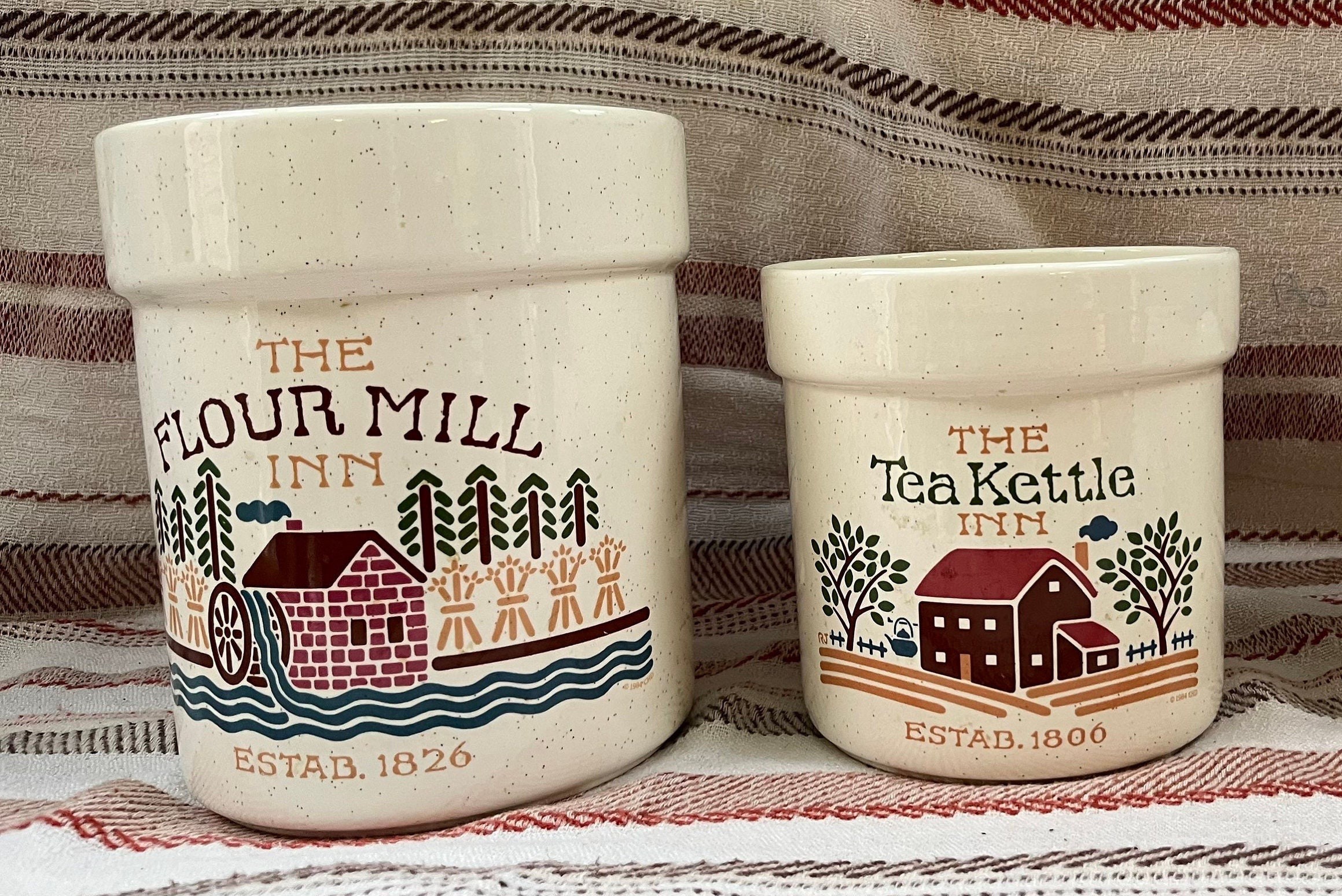 Treasure Craft Kitchen Canister, Flour Mill Inn Canister, Flour Canister,  Collectible Canisters, Flour Jar, Farmhouse, Nesting Canisters 