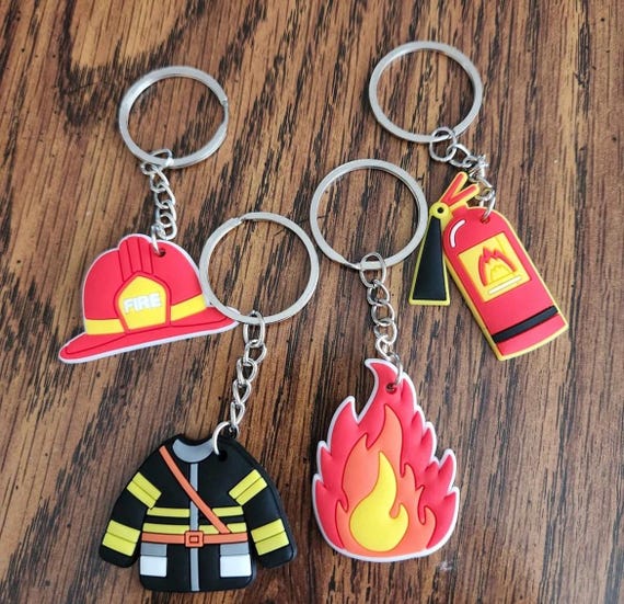 Fire Fighter Key Chains Or Backpack Decoration - image 1