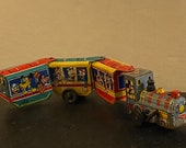 Vintage Marx Linemar Windup Toy Tin Litho Choo Choo Train