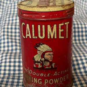 Vintage 1920-1930s RARE Free Sample Calumet Baking Powder Rustic Advertising Primitive Design