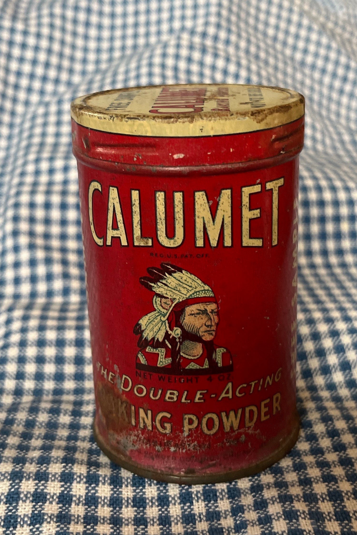 Vintage 1920-1930s RARE Free Sample Calumet Baking Powder Rustic