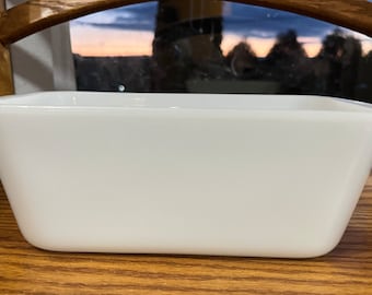 Molde para pan Westinghouse de vidrio con leche coleccionable, vintage y raro