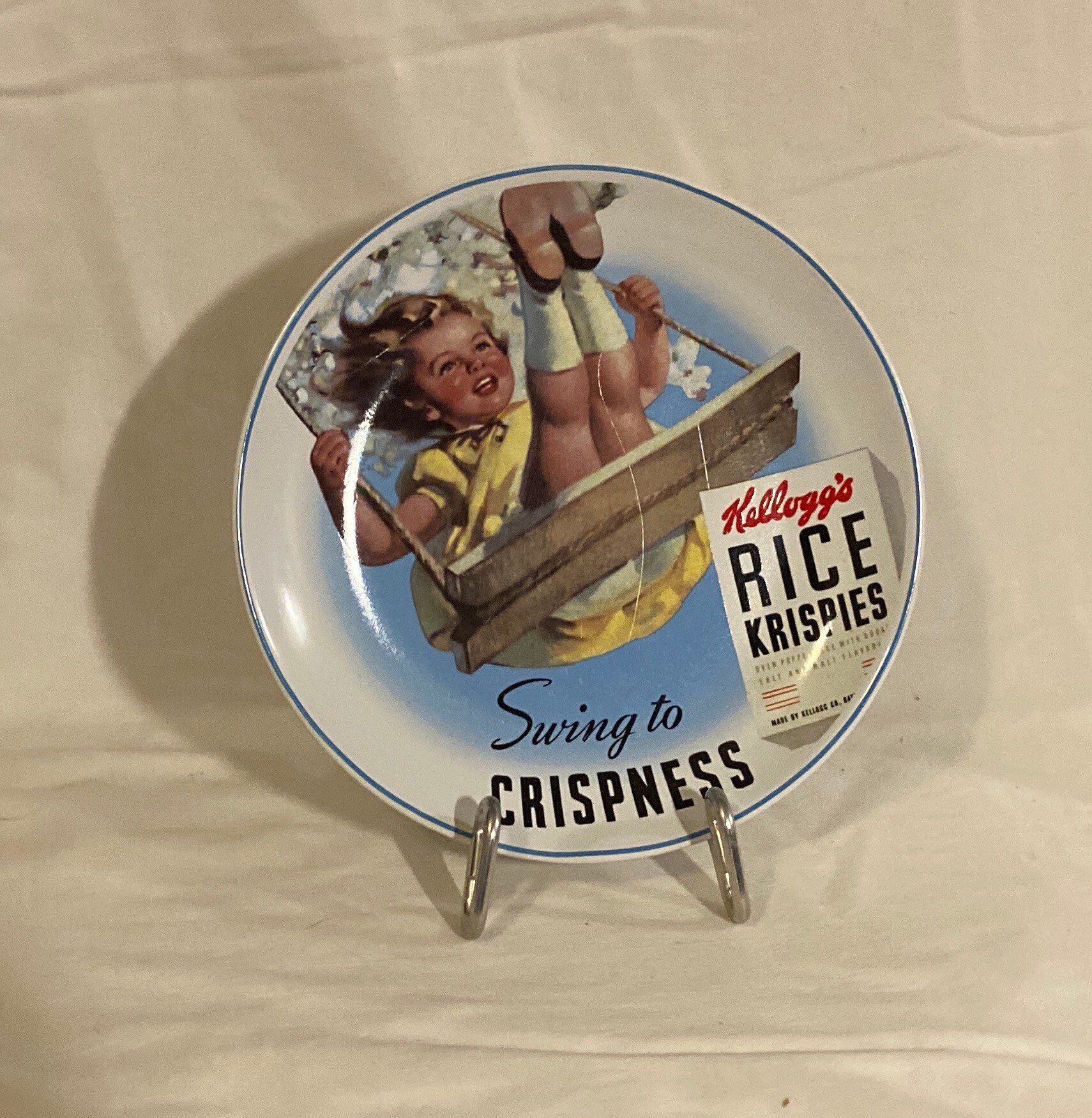 Kellogg's Rice Krispies “swing to Crispness” Plate - 7.5” Wide