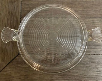 Vintage 1960s Fire King Horno Vidrio Mango Trivet