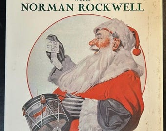 Christmas With Norman Rockwell Cover Book By John Kirk