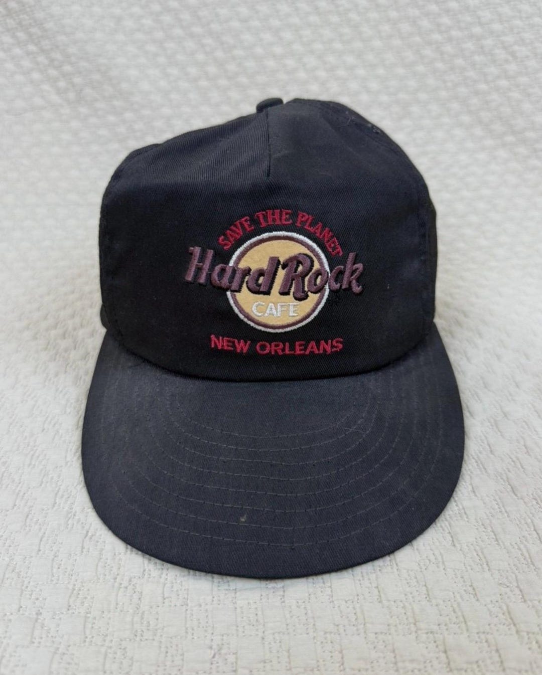 Vintage 1990s Hard Rock Cafe New Orleans Leather Strap Back