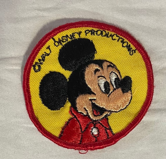 Vintage Mickey Mouse Disney Patch Walt Disney Productions 