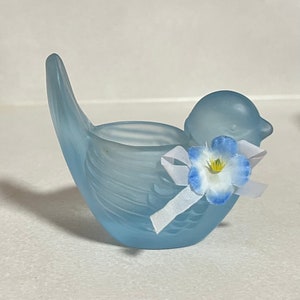 Vintage Collectible Light Blue Bird Candleholder