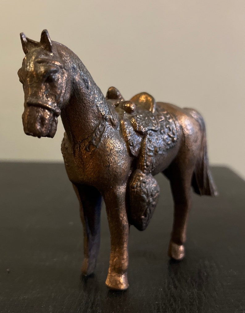 Vintage Cast Metal Horse Figurine Carnival Horse Prize Etsy