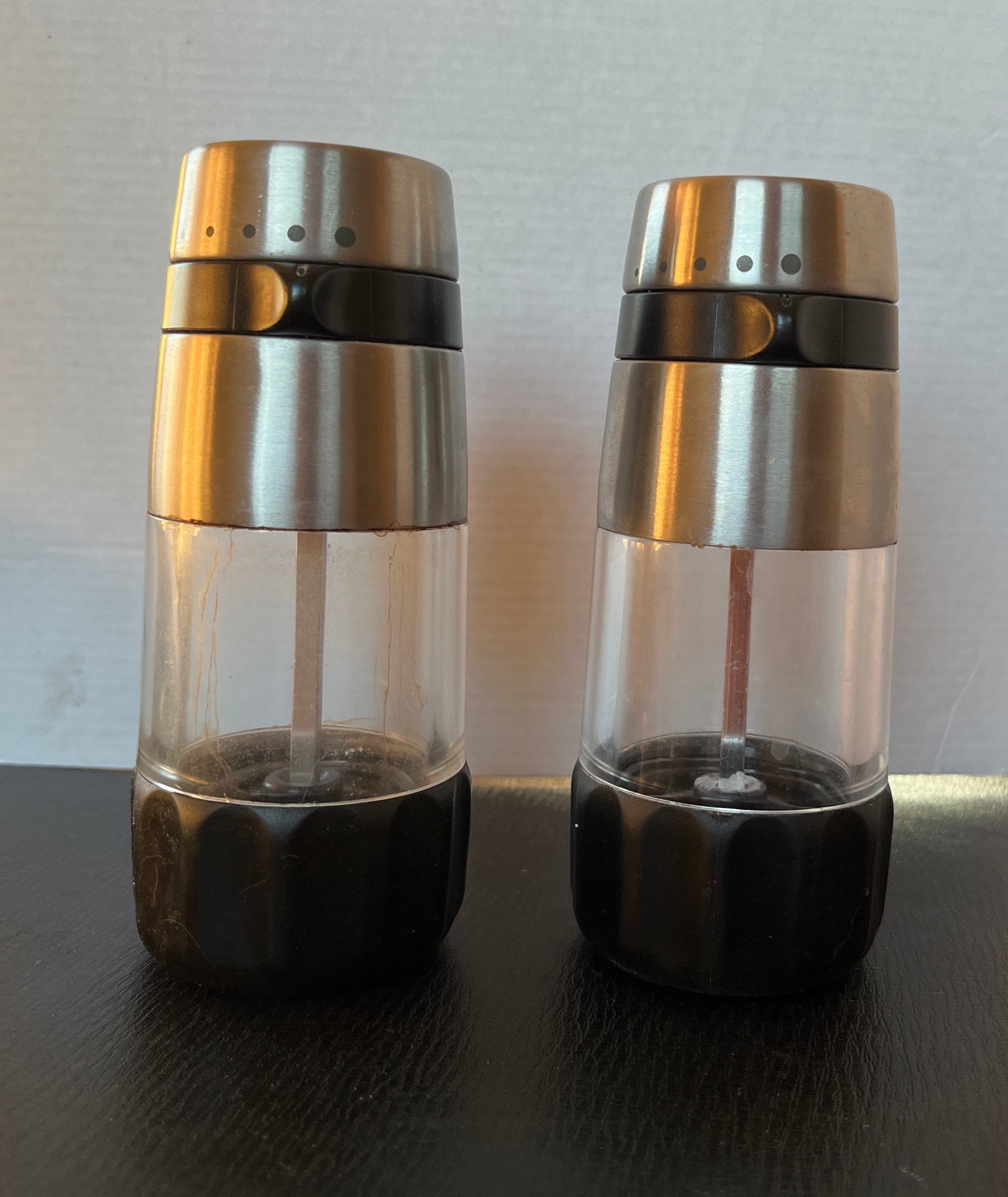 OXO Good Grip Salt and Pepper Grinder Set, Stainless Steel 