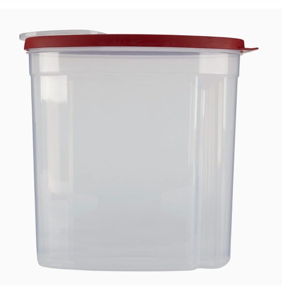 Rubbermaid 1,5 Gallonen Müslibehälter Klar / Rot Flex & Versiegeln Deckel