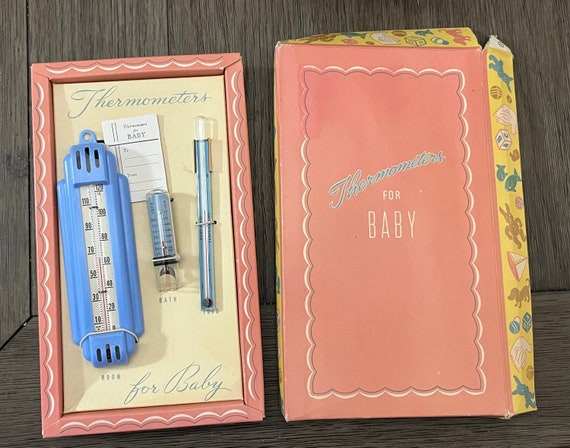 Vintage Thermometer für Baby Ohio Thermometer Co Für Zimmer, Bad & Essen -  .de