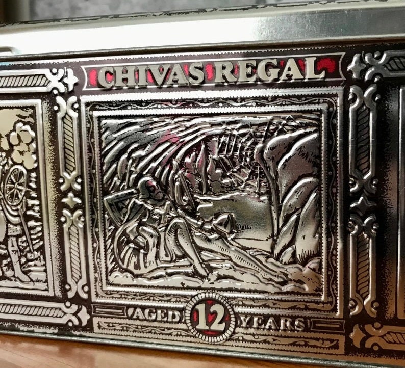 Vintage Collectible 1980s Chivas Regal Aged 12 Years Whiskey Empty