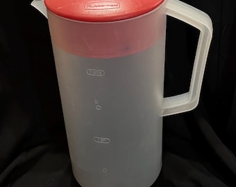 Brocca Rubbermaid da 1/2 gallone (2 quarti) con coperchio rosso Racer