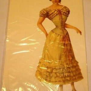 Vintage Collectible Tuck Lady Paper Doll Set With 1 Doll (9” tall) 4 Costumes & 3 Hats (1993 Shackman/Smithsonian)