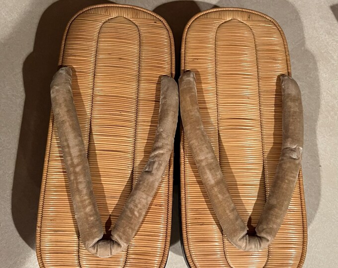 Vintage Collectible Authentic Japanese Geta Wood Kimono Thong Sandals ...