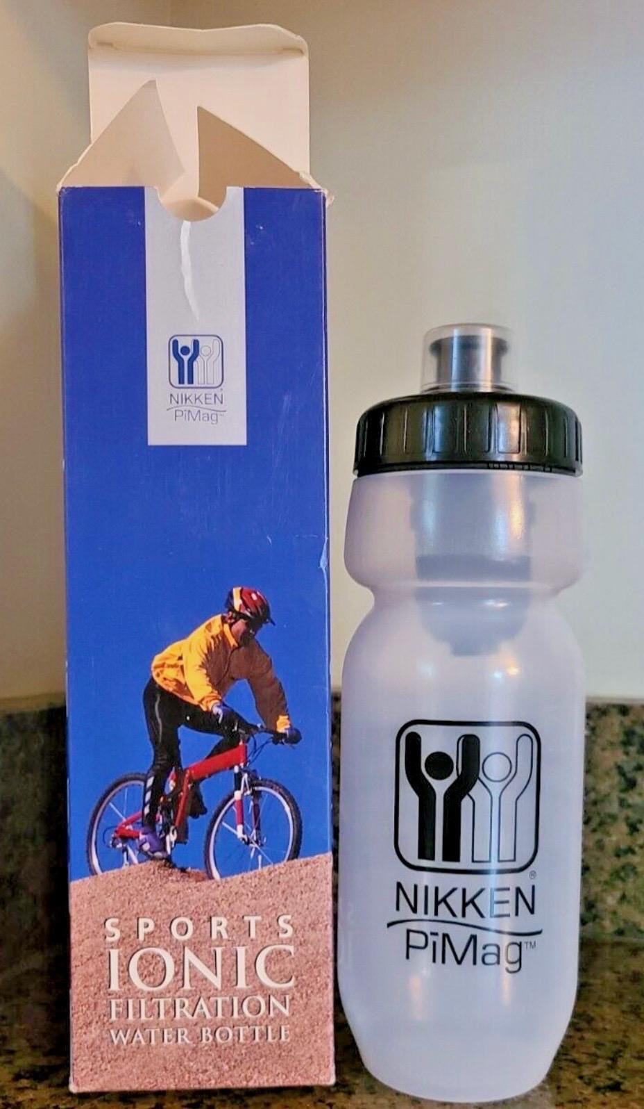 Nikken Magnet PiMag Sports Ionic Filtration 22 Ounce Water Bottle #1334 Pull Top New In Box