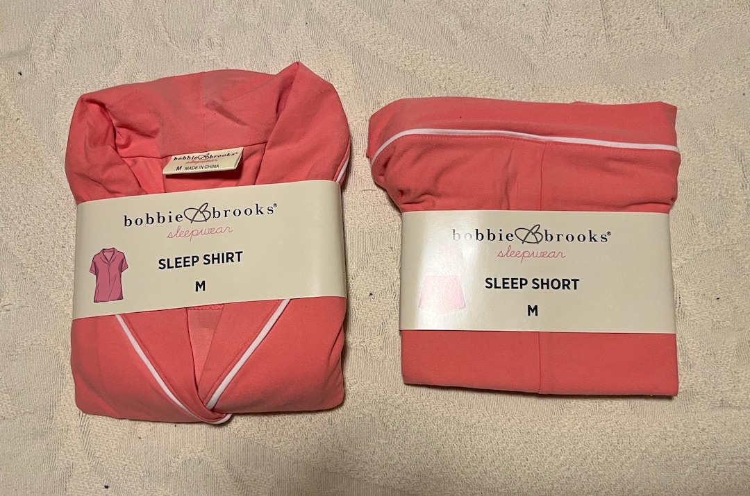 Bobbie Brooks Sleepwear New Size Medium Pink Sleep Shirt Shorts