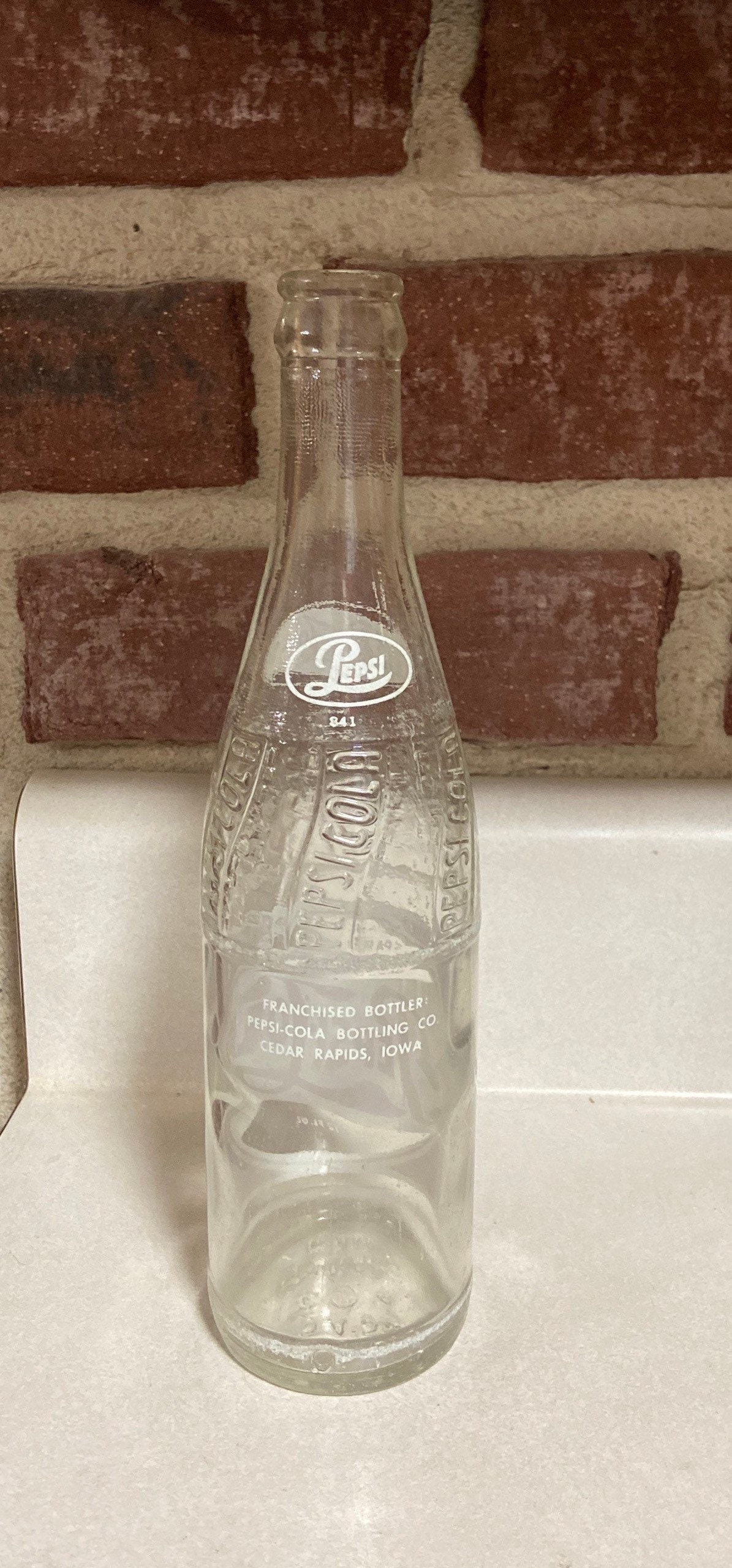 Vintage Sparkling Pepsi-cola Bottle 1958 - Etsy
