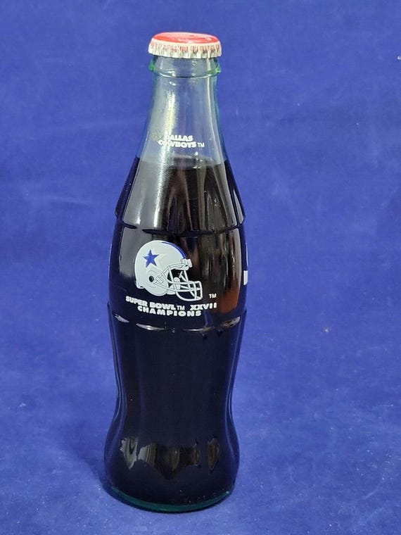 Vintage 1993 Collectible Dallas Cowboys Super Bowl XXVII (27) Coca
