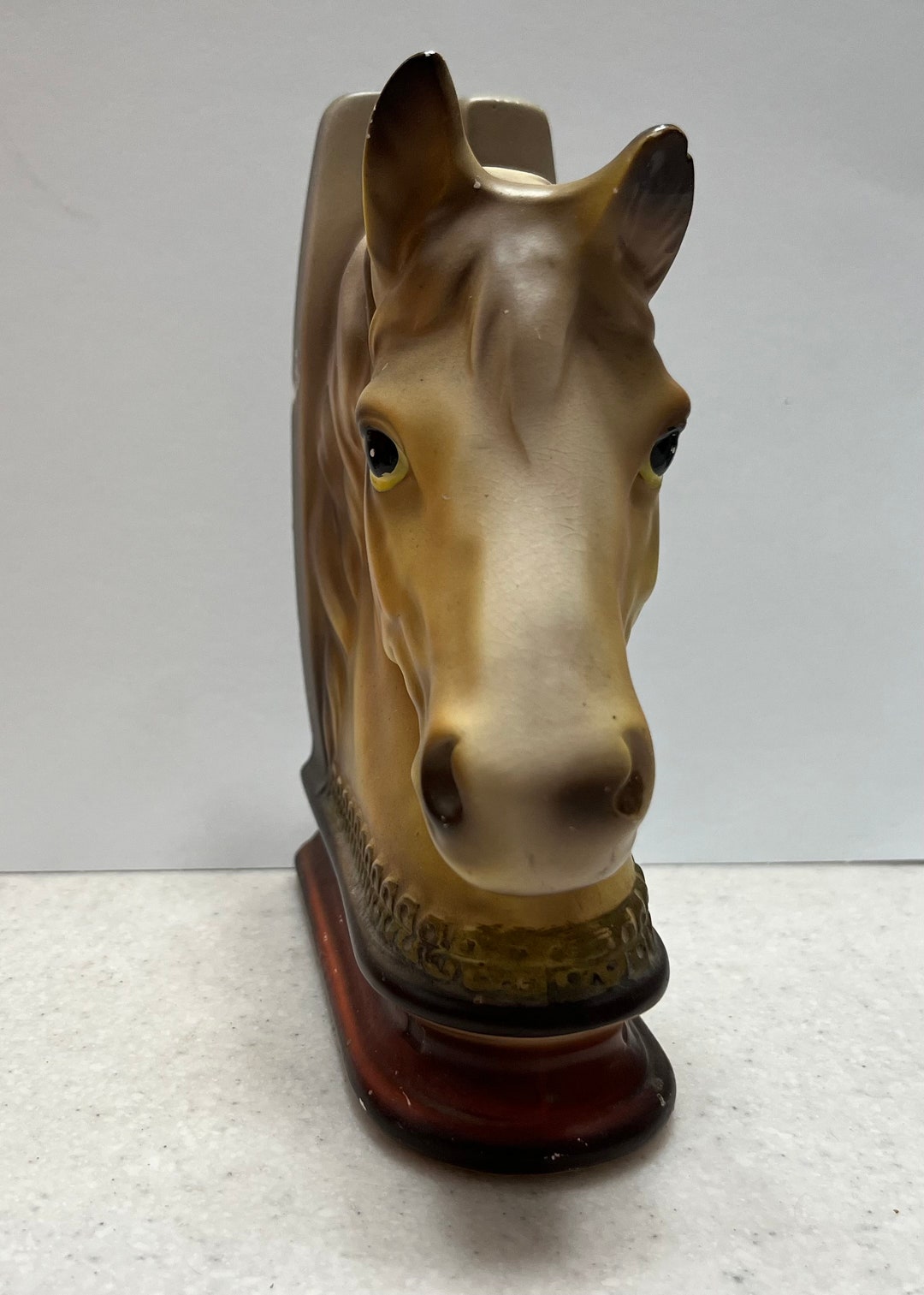 Vintage Palimino Horse & Horseshoe Bookend Etsy