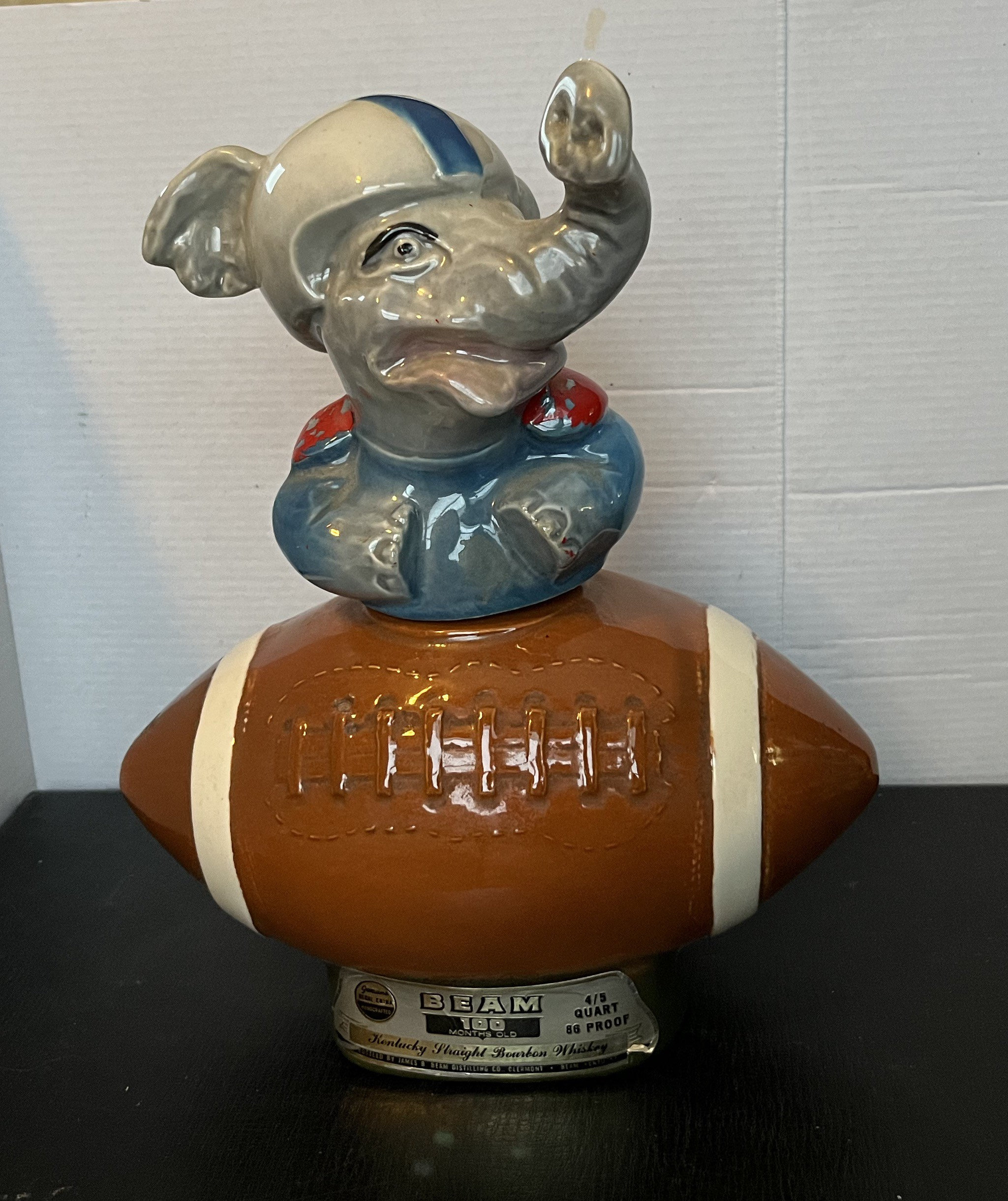Vintage Jim Beam 1972 Republican Elephant Football Regal China