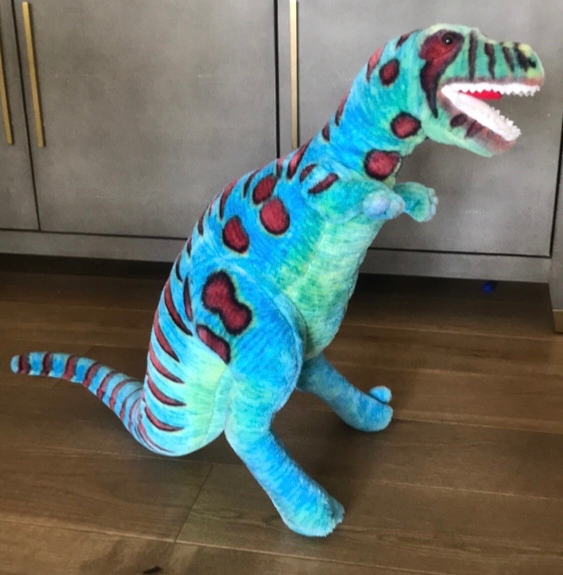 Melissa Doug Plush T rex Dinosaur Jumbo 39 Stuffed Animal Etsy UK
