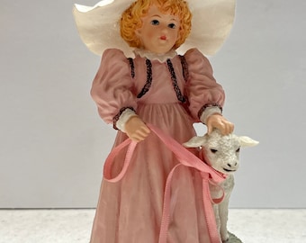 Vintage Collectible 1991 Special Friends Maud Humphrey Bogart Girl With Lamb Figurine