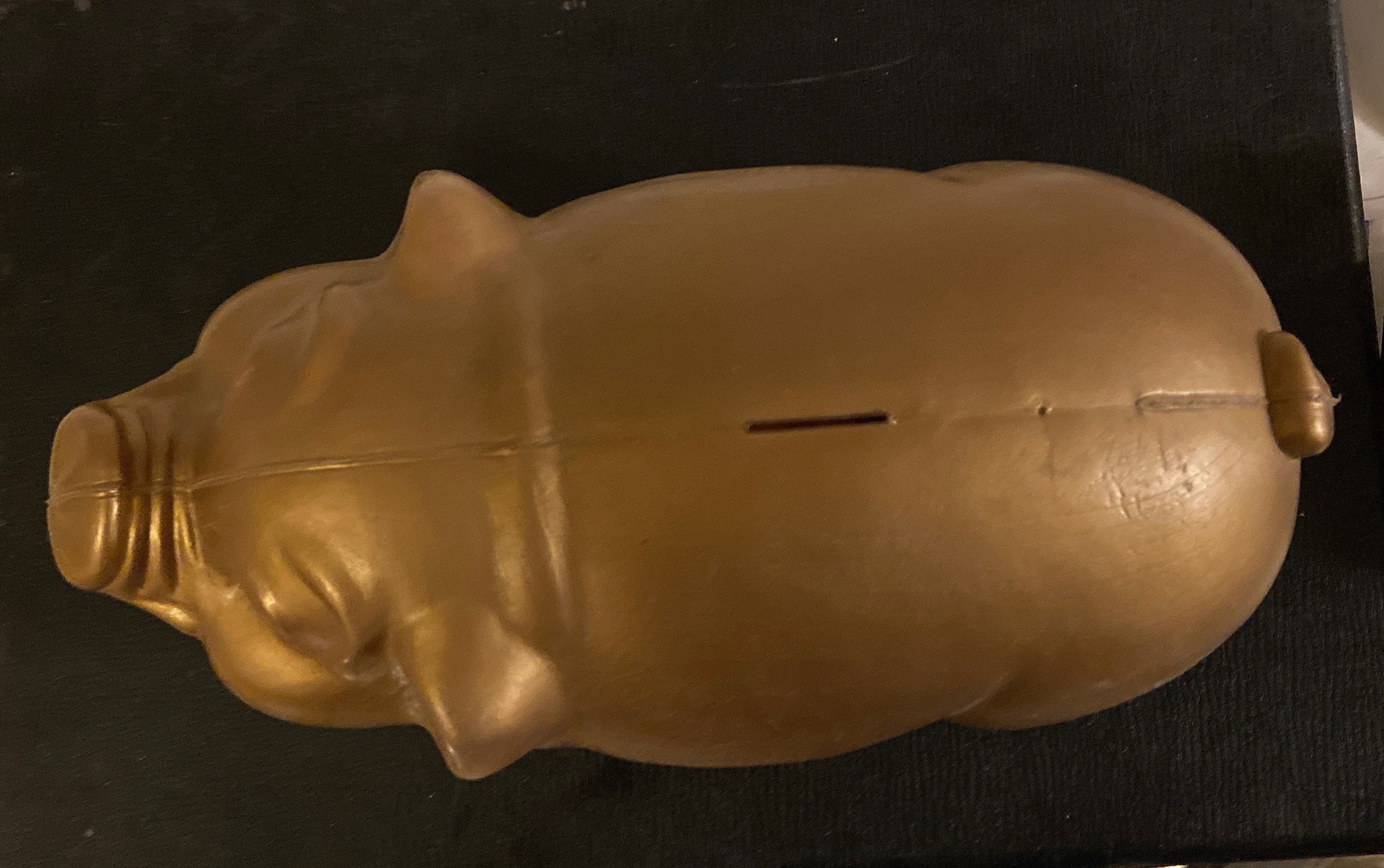 Vintage Plastic Piggy Bank 12 Long 7 Tall by 5.5 Wide. Etsy