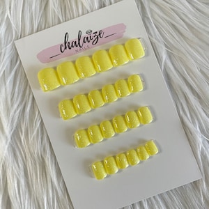 Summer Press On Nails | Extra Short Square | Sunkissed