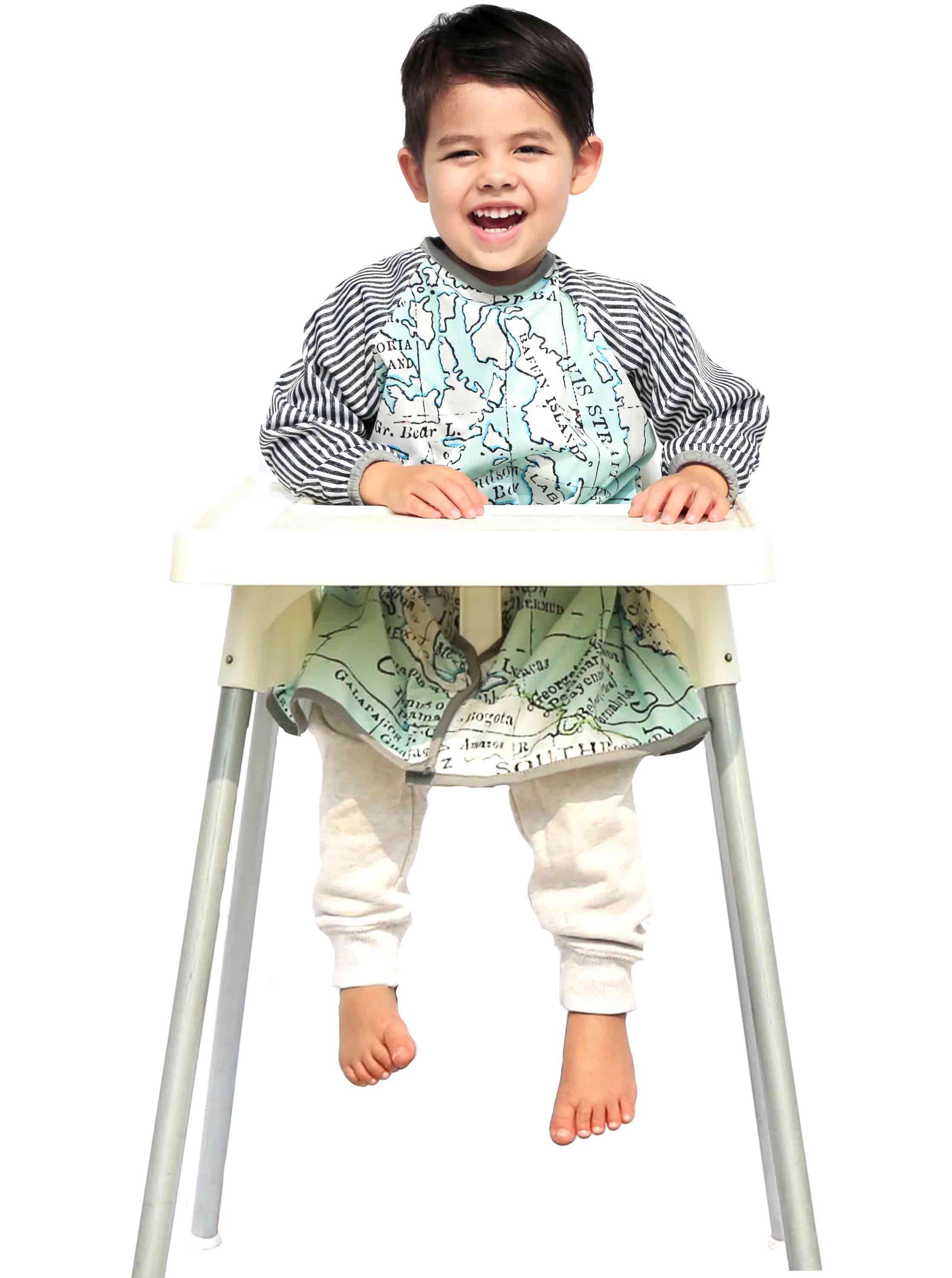 Bibbrella Full Coverage Bib: Full Length, Full Sleeve Bib for Baby Led Weaning