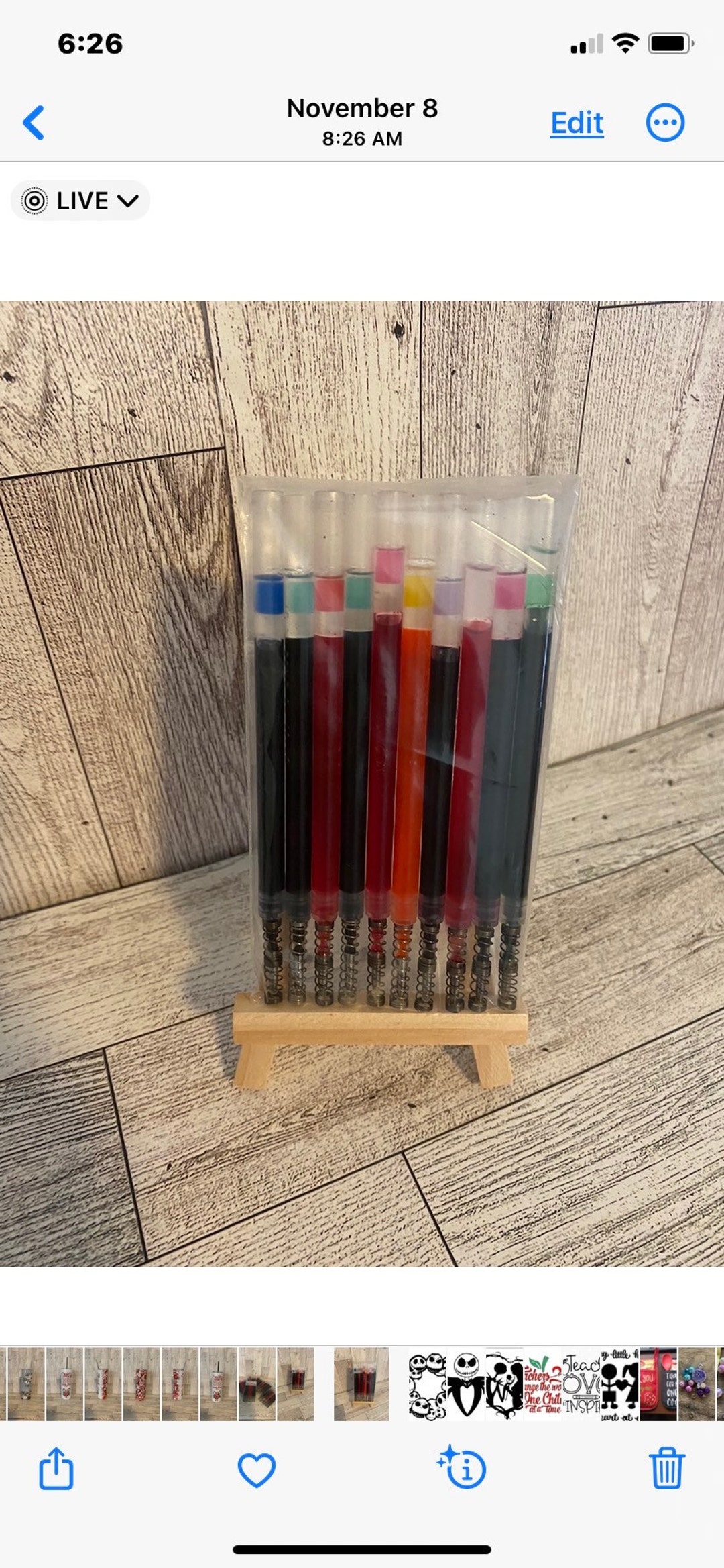 Papermate Inkjoy / Gel Pen Refills / Assorted Colors / Refills / Pen Refills / Glitter Pen