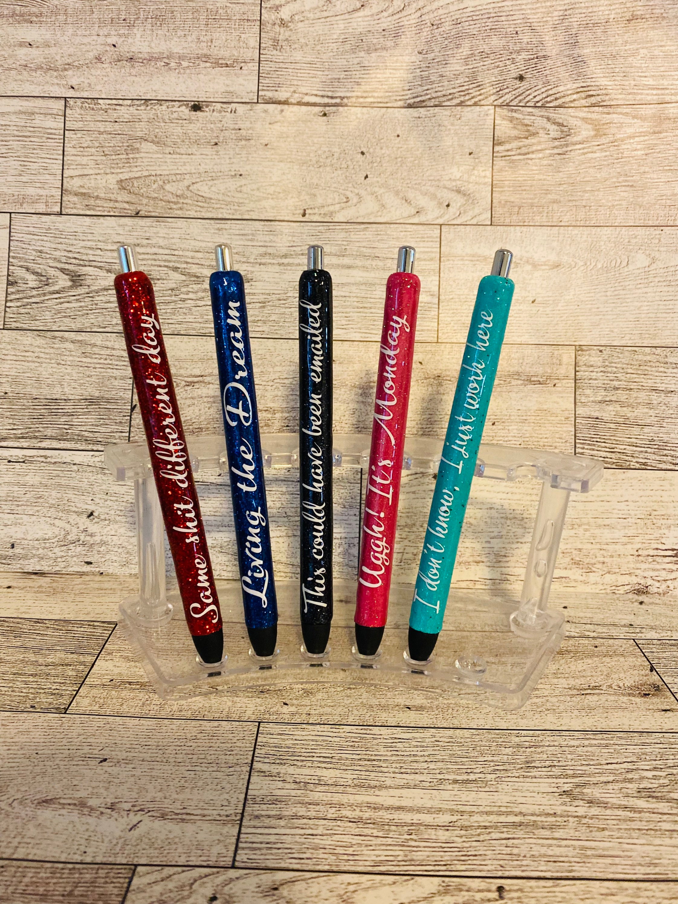 YJ PREMIUMS 9 PC Funny Fun Pens Set for Adults, FK Swear Word Sayings  Ballpoint Pen for Work Office; Funny Gifts for Coworker Friend Colleague  Novelty