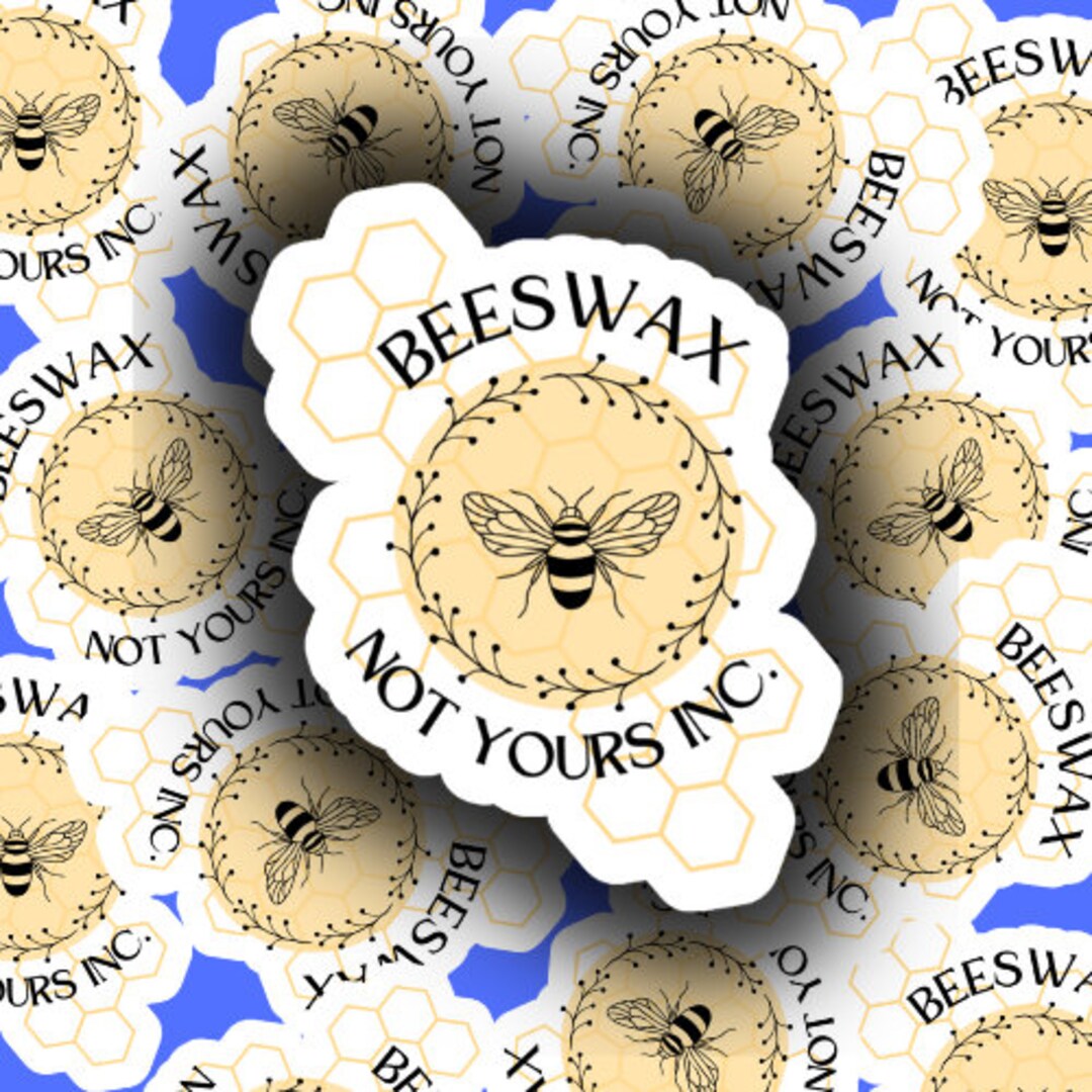 The Office Schrutetastic Pam and Jim Beeswax Waterproof Vinyl Sticker