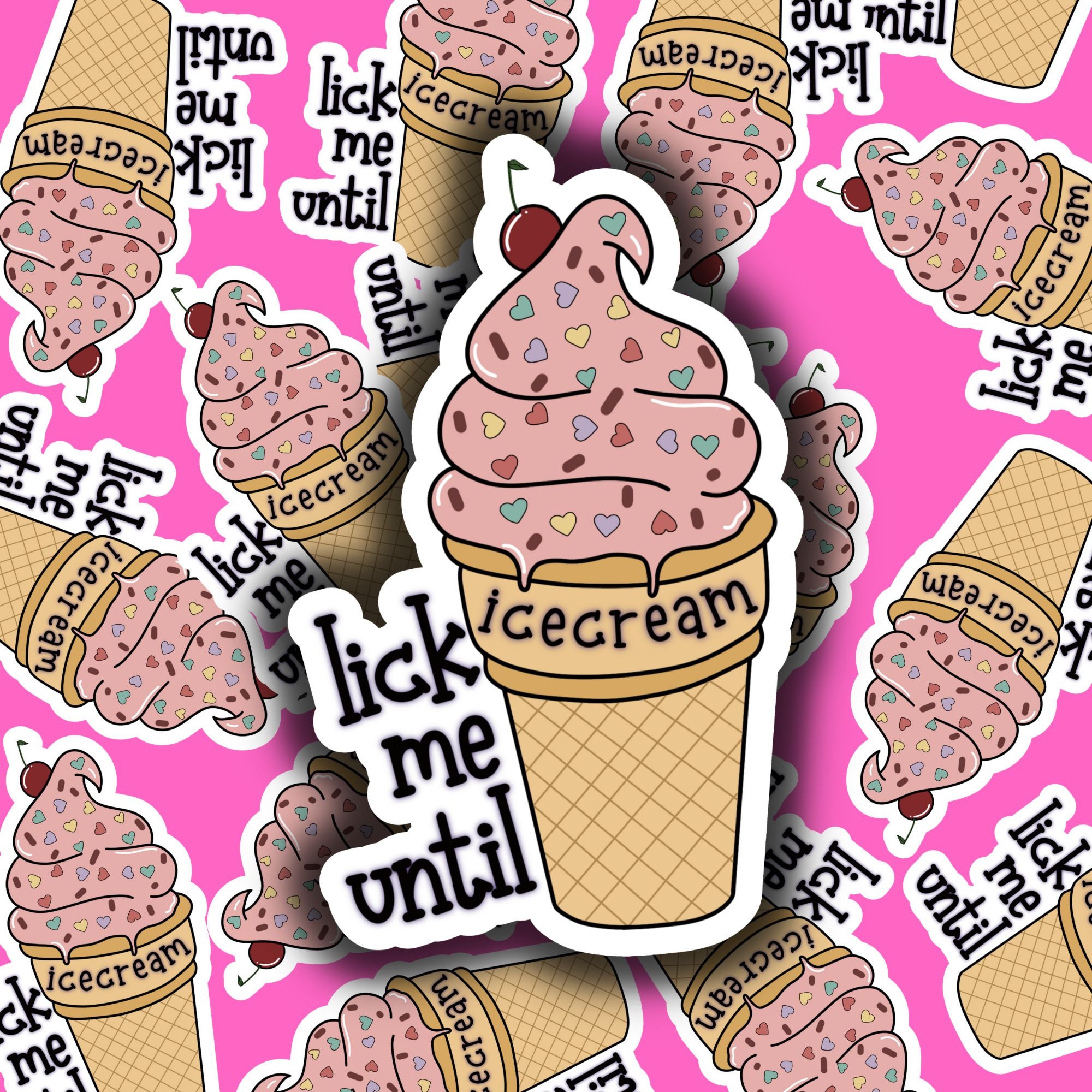 Lick Me - Vanilla Waffle Cone Ice Cream Scented Wax Melt - 1 Pack - 2