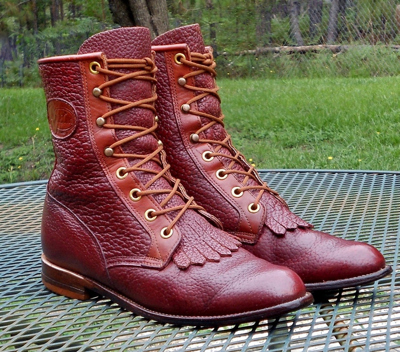Justin USA BULLHIDE Cuero 8 Western Paddock Botas | Etsy