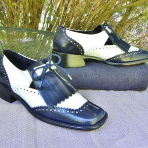 Vintage Brazil Kenneth Cole Leather SPECTATOR LOAFERS GQ  display picture 3