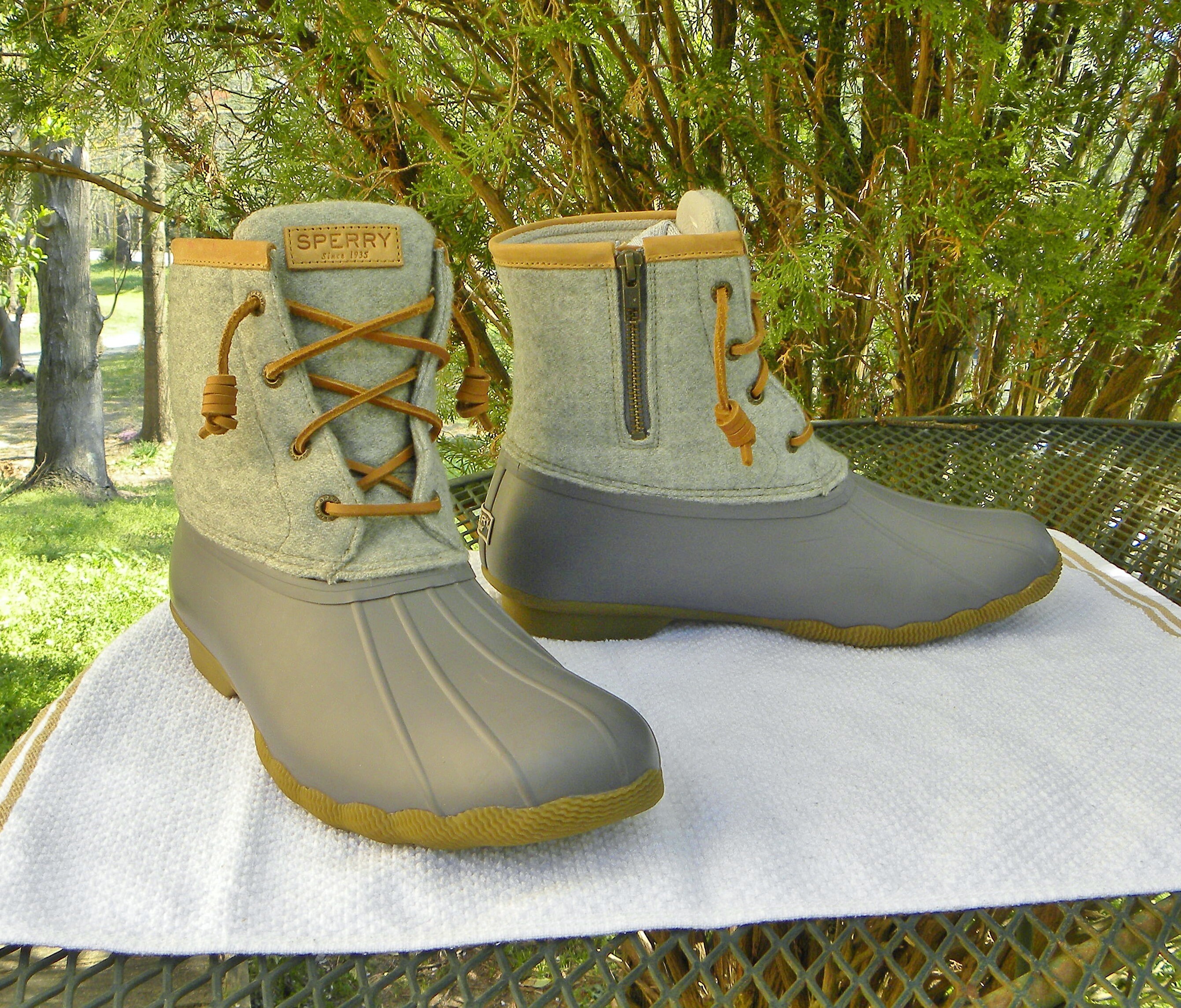 Sperry Duck Boots Etsy