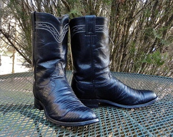 justin lizard roper boots