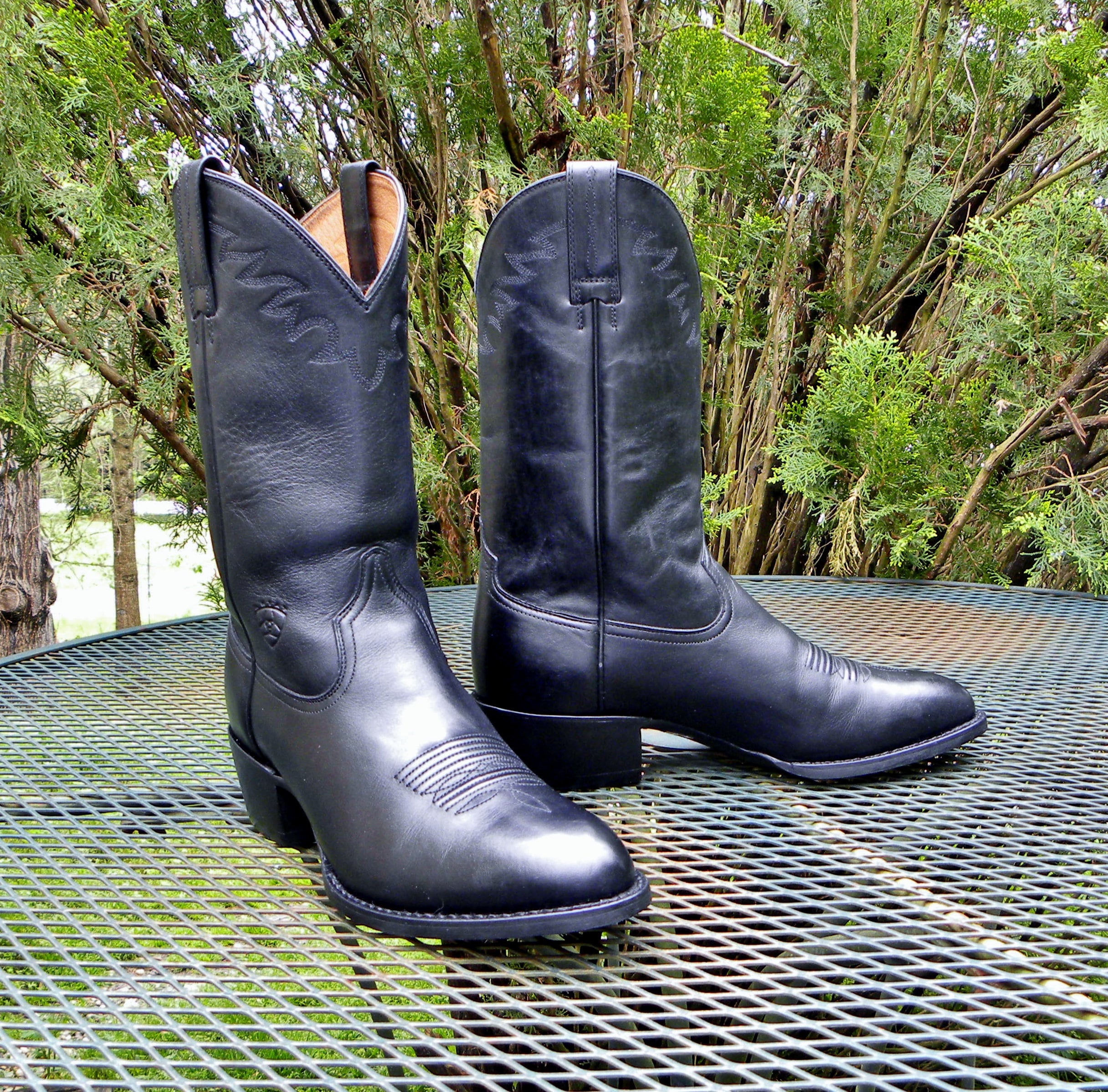 Boulet, Shoes, Price Drop Black Genuine Leather Western Ladies Boots Size  7m