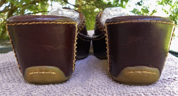 ARIAT Leathe Western HORSESHOE sandals-brown plat… - image 8