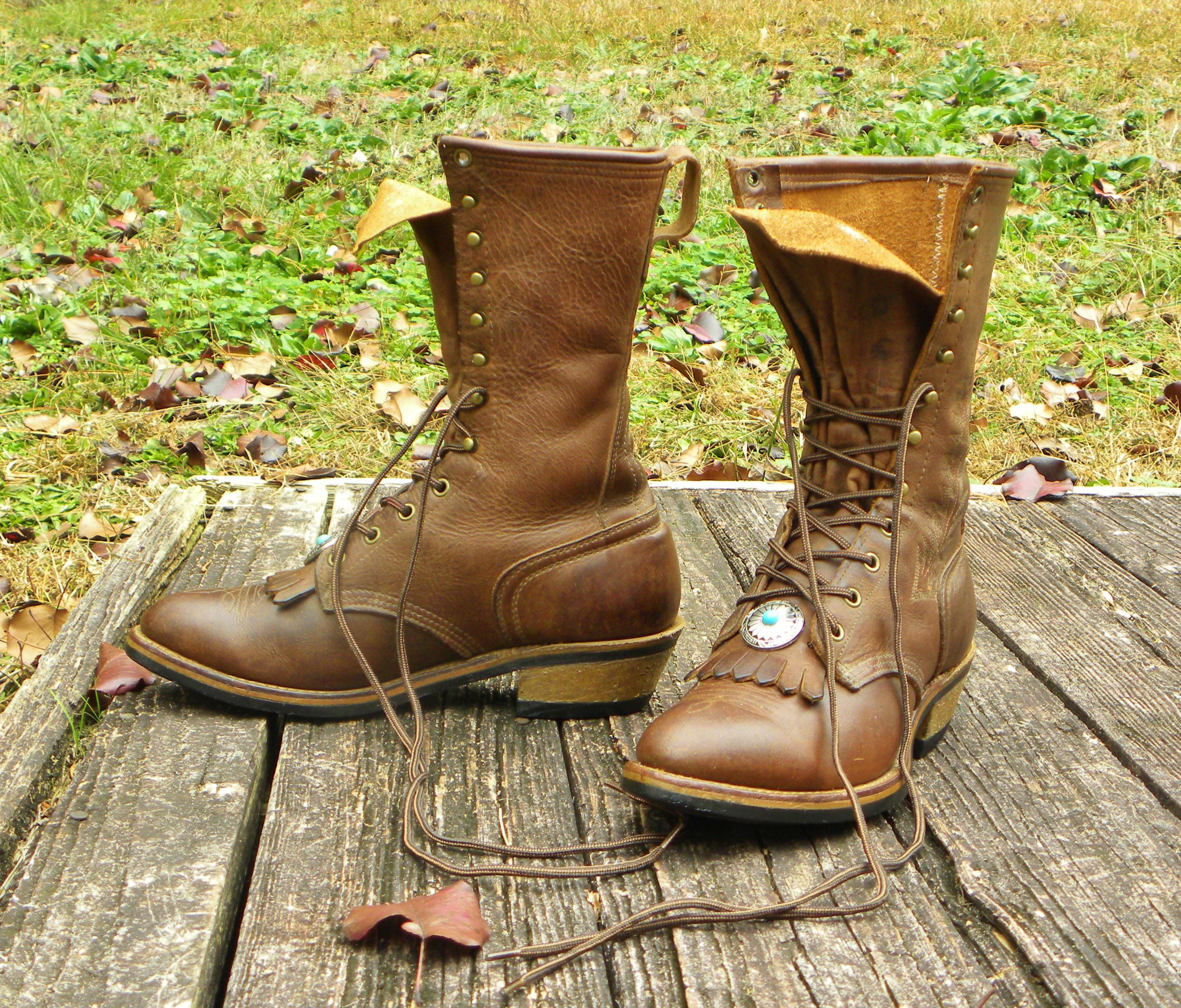 Vintage Abilene Packer Boots - Etsy